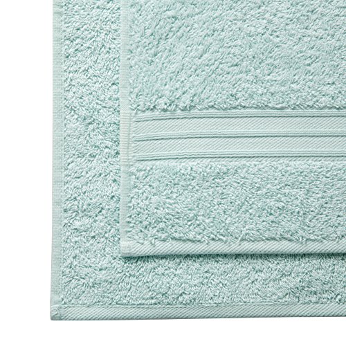 LOVO Egyptian Cotton Towel Set 3 Pieces Bath Hand Face Washcloth Luxury Microfiber Premium Soft Towel, Pale Blue - Thumbnail 6