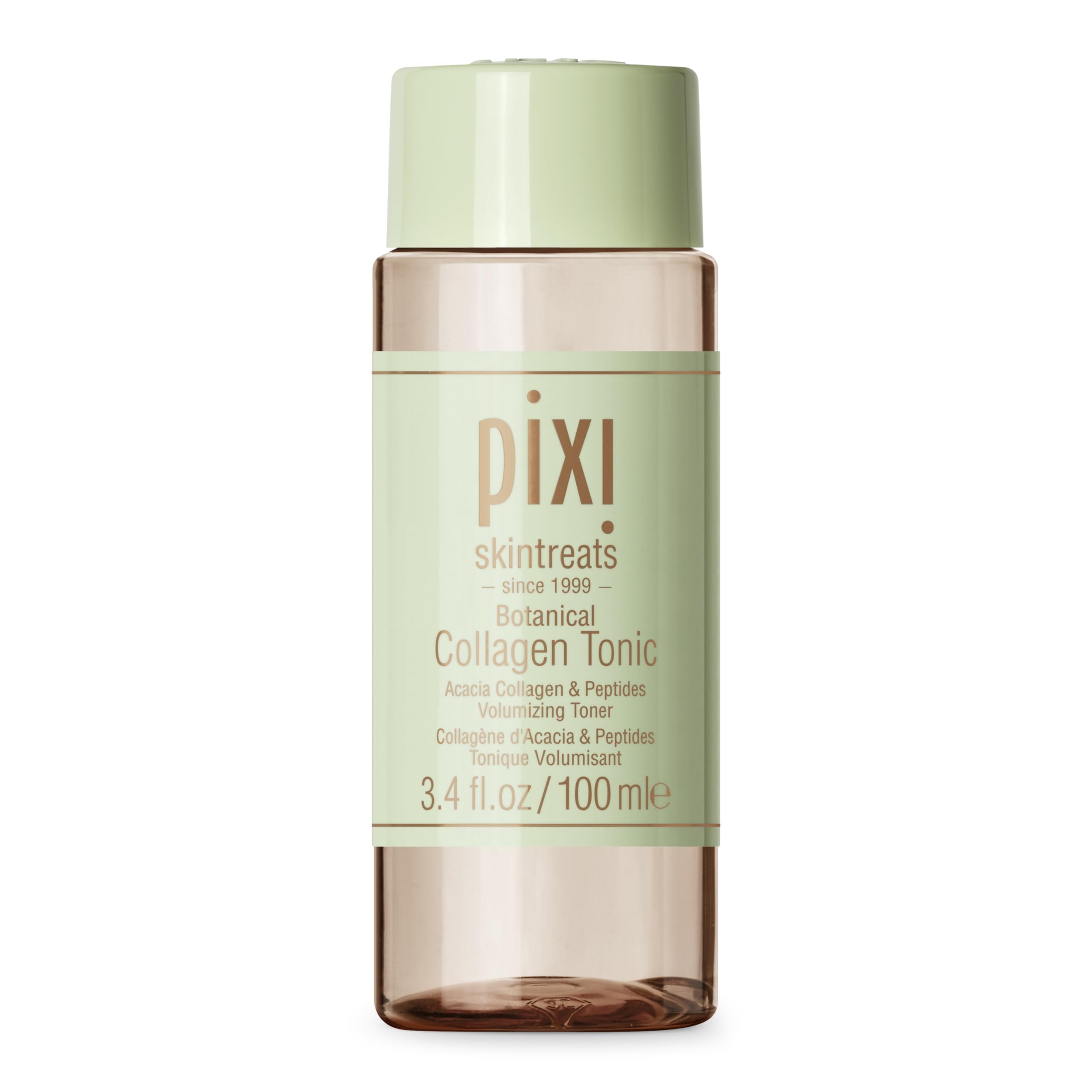 Pixi Botanical Collagen Tonic, Volumizing & Hydrating Toner, Enhanced with Peptides & Botanicals to Firm & Revitalize, Alcohol-Free Daily Moisturizing Toner, 100 Ml 3.4Oz