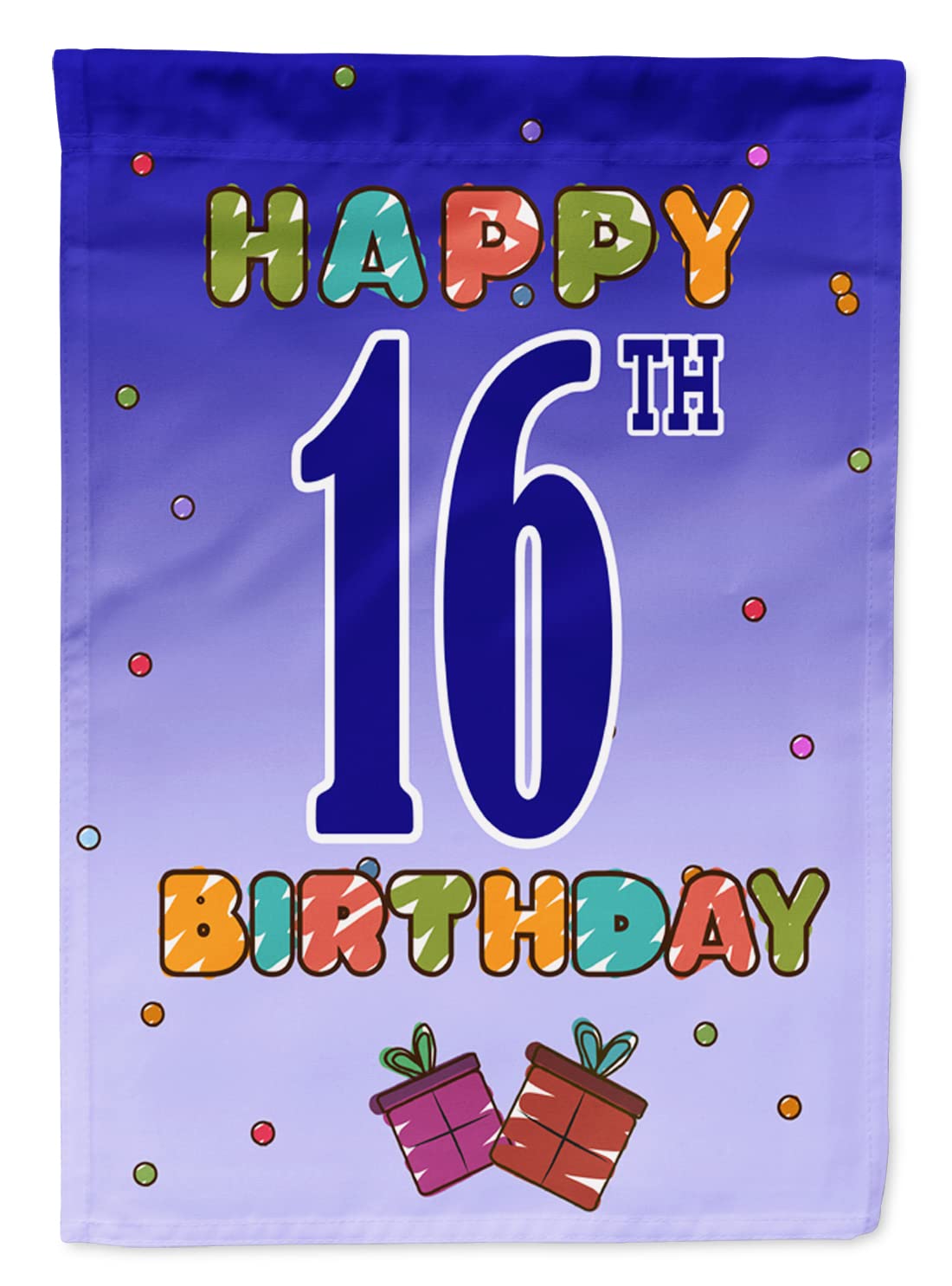 Caroline's Treasures CJ1107GF Happy 16Th Birthday Flag, Small, Multicolor