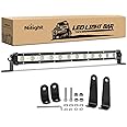 Nilight Single Row LED Light Bar Ultra-Slim Flood Light Bar 13 Inch 36W Fog Driving Work Roof Bumper Lighting for Offroad 4x4 Trucks Polaris RZR SUV ATV UTV