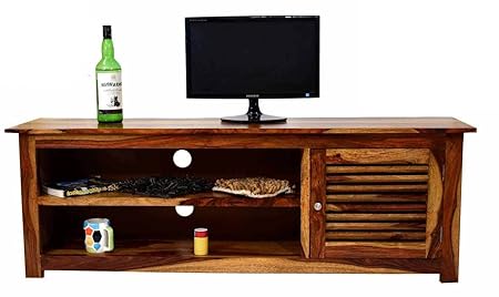 Daintree DYNA Solid Wood TV Entertainment Unit (Natural Teak Finish)