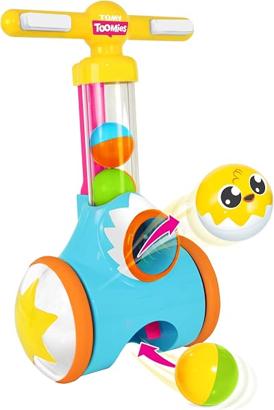 Toomies Pic and Pop Push Along Baby Toy Ball Launcher Collector