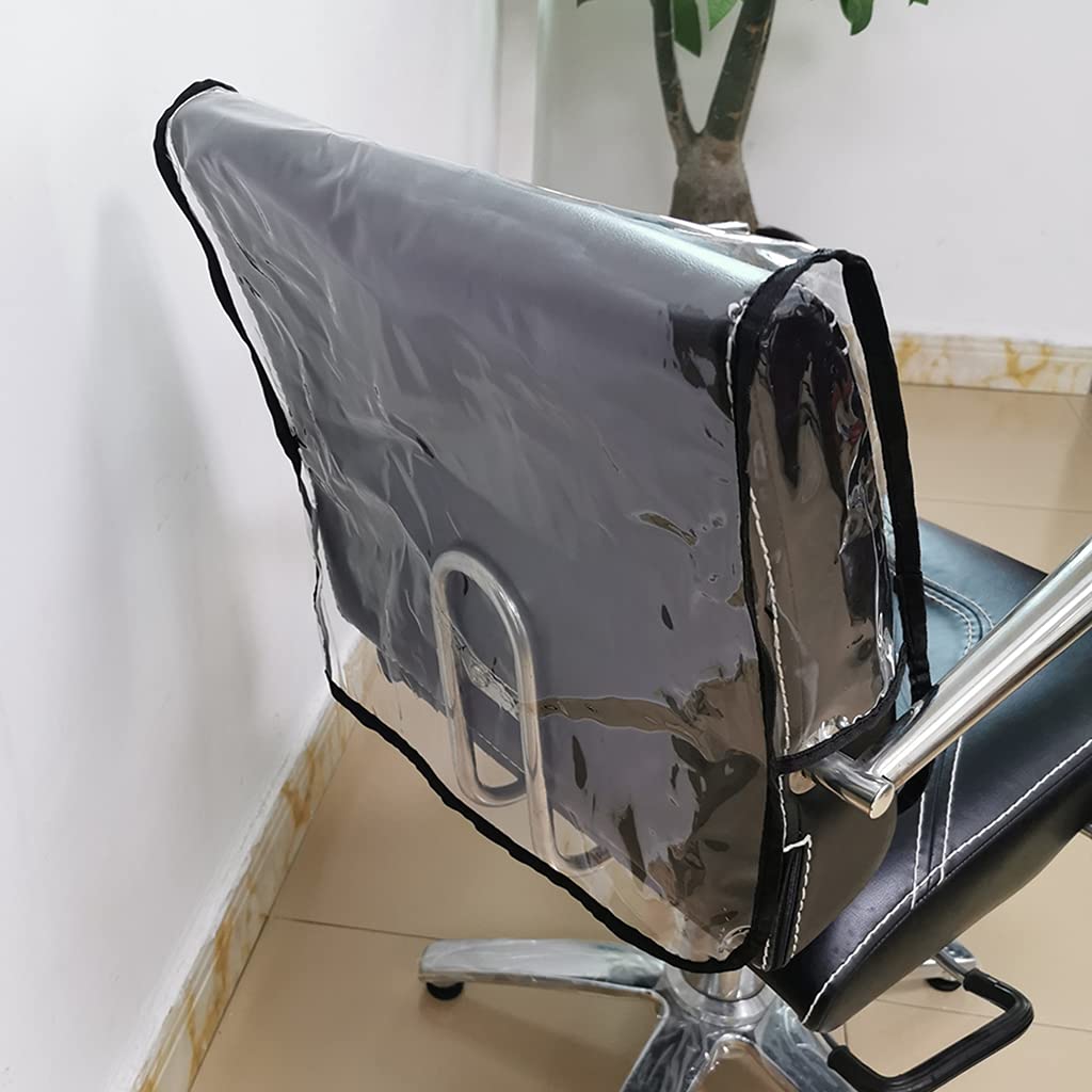Nobranded 2pcs Barber Chair Back Covers Hair Salon Spa Professional Plastic PVC Cover: Beauty