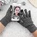 Crytech Women Men Knitted Winter Warm Phone Screen Touch Full Finger Mittens Thermal Thick Knitting Hand Warmer Screentouch Gloves for Texting Typing in Cold Weather (Dark Gray)thumb 1