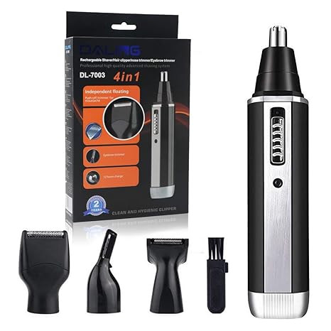 Wtong Rechargeable Nose Hair Trimmer 4 In 1 Ear Hair Trimmer