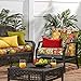 Greendale Home Fashions Deep Seat Cushion Set, Aloha Black