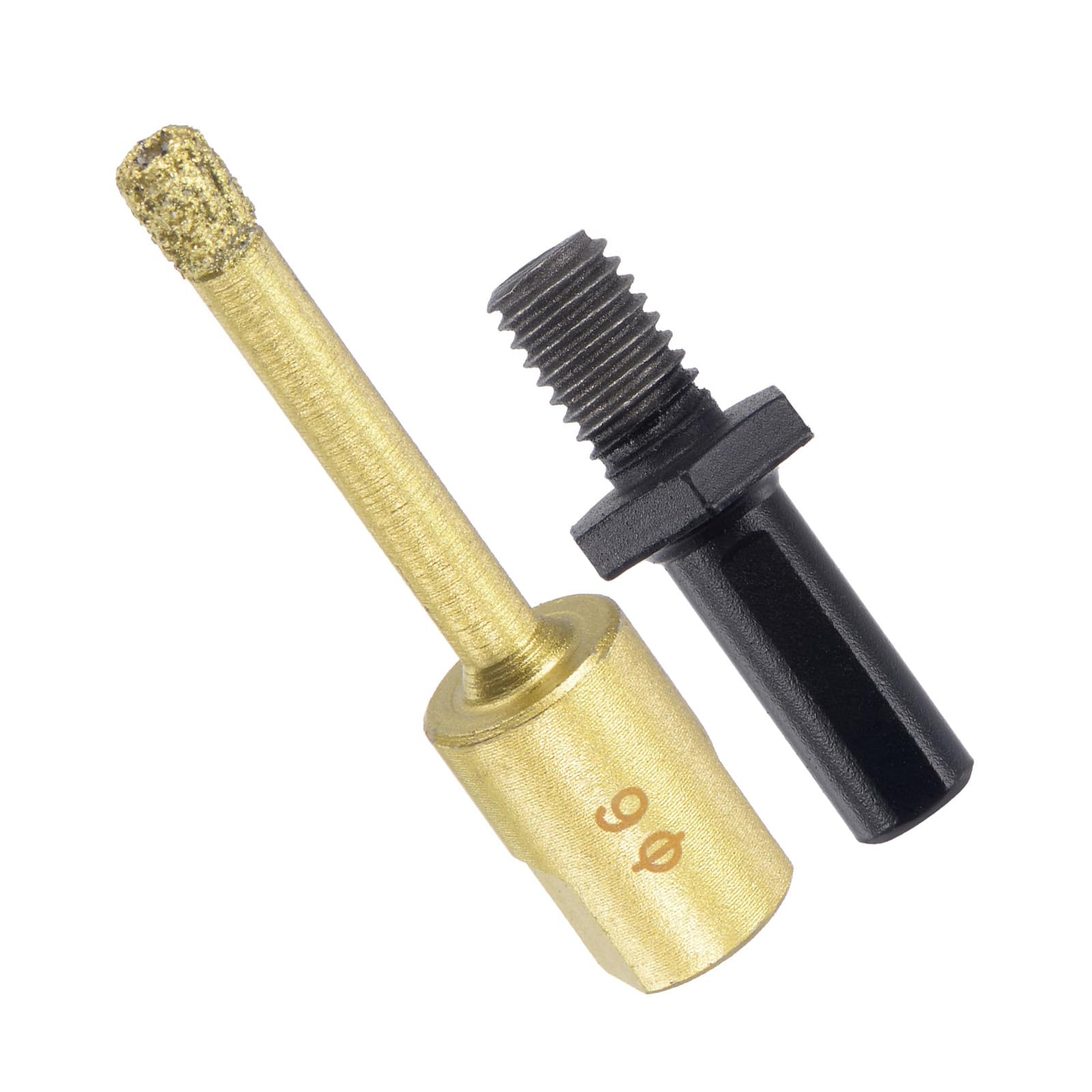 CoCud Diamond Drill Bits Set, 6mm Cutting Diameter, Brazed Diamond Core Drill Bits with M10 Arbor Adapter - (Applications: for Tile Ceramic Marble Stone Glass) — image 1