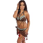 Belly Dance Tribal Bra & Belt Costume Set | Pera Tribes Jen