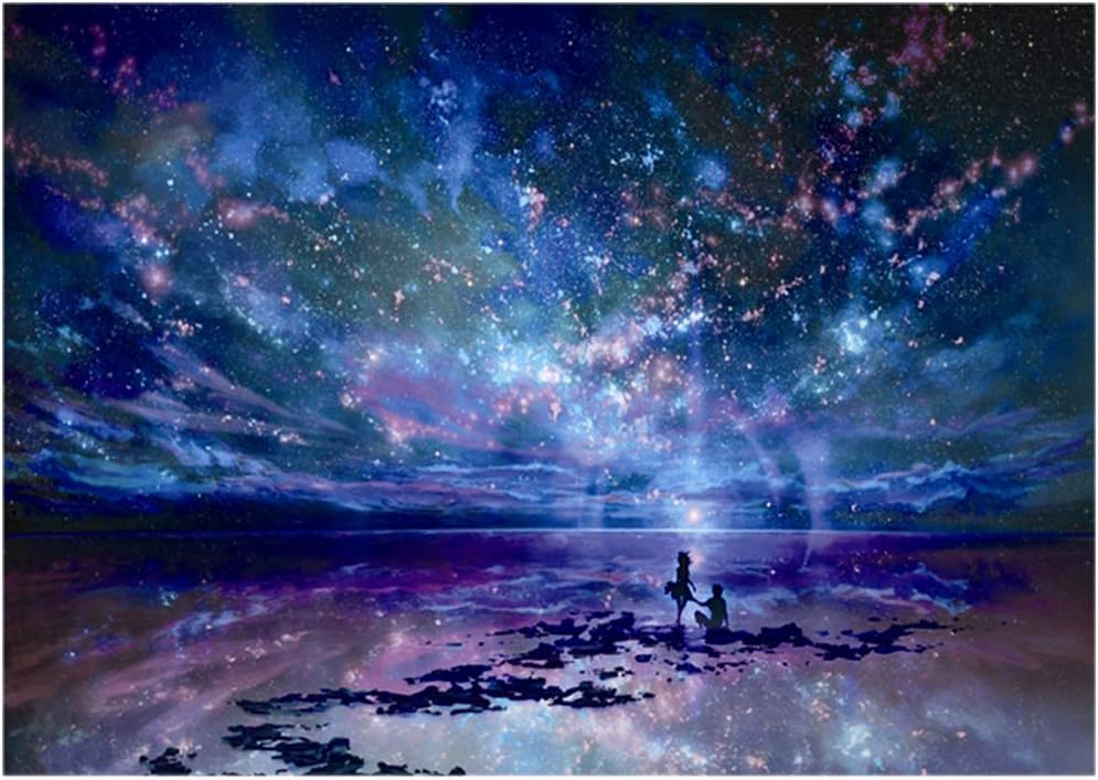 Airsnigi Jigsaw Puzzle 1000 Piece for Adults Kids Families - Fantasy Starry Sky, Large Puzzle Game Toys Gift Educational Intellectual Decompressing Fun Game