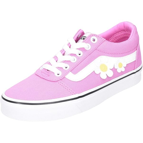 pink and white vans women
