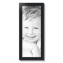 ArtToFrames 8x21 Inch Black Picture Frame, This