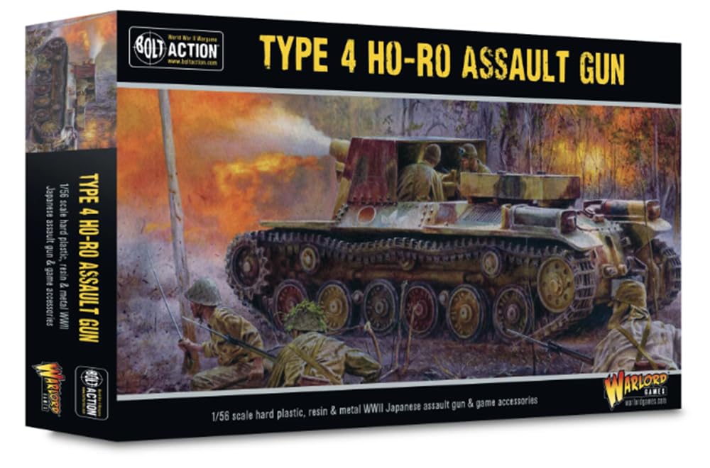Warlord Games Type 4 Ho-Ro Self-Propelled Gun - 1:56 / 28mm Scale Model Tank for Bolt Action Highly Detailed World War 2 Miniatures for Table-top Wargaming