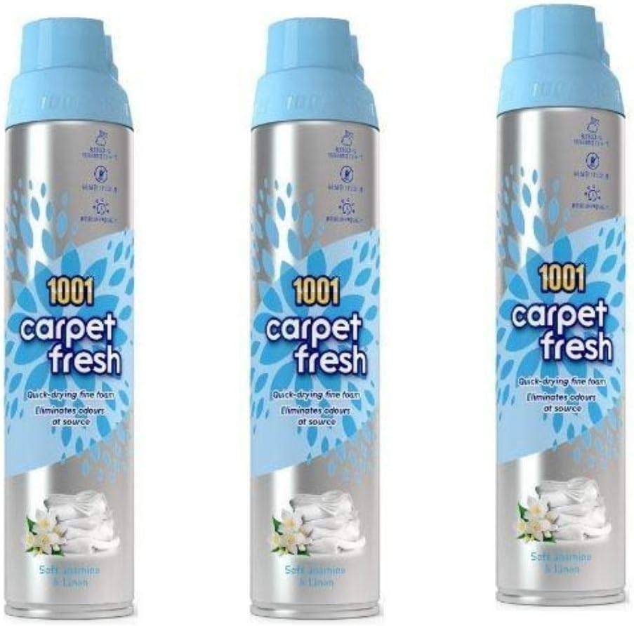 1001 3X 1001 Carpet Fresh Soft Jasmine and Linen Odour Remover 300ml