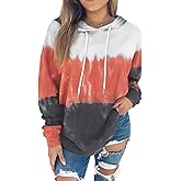 Women's Hoodies Long Sleeve Sweatshirts Drawstring Pullover Tops with Pocket Casual Loose Blouses Tunic