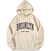 SHENHE Women's Slogan Letter Print Long Sleeve Hooded Sweatshirt Pullover Hoodie Tops