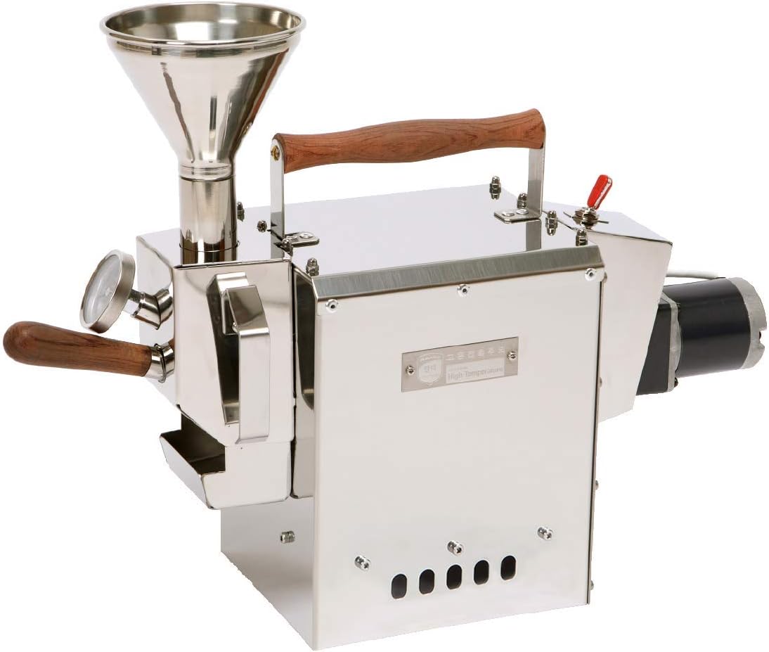 KALDI Wide Coffee Roster - Analog Thermometer (Max 300g, Gas Burner Required)