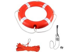 23" and 28" Life Ring Boat Safety Throw Ring, Life Ring for Boating Safety, Boat Throw Rings with Reflective Strip, Throw Rin