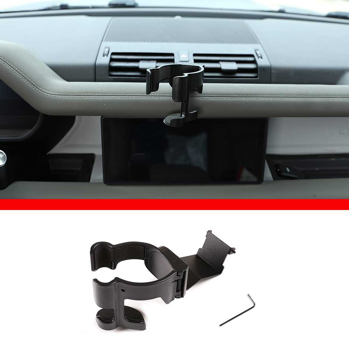 METYOUCAR For LR Defender 90 110 2020-2022 Car Central Control Air Vent Phone Holder, Multifunctional Car Mount Car Accessories