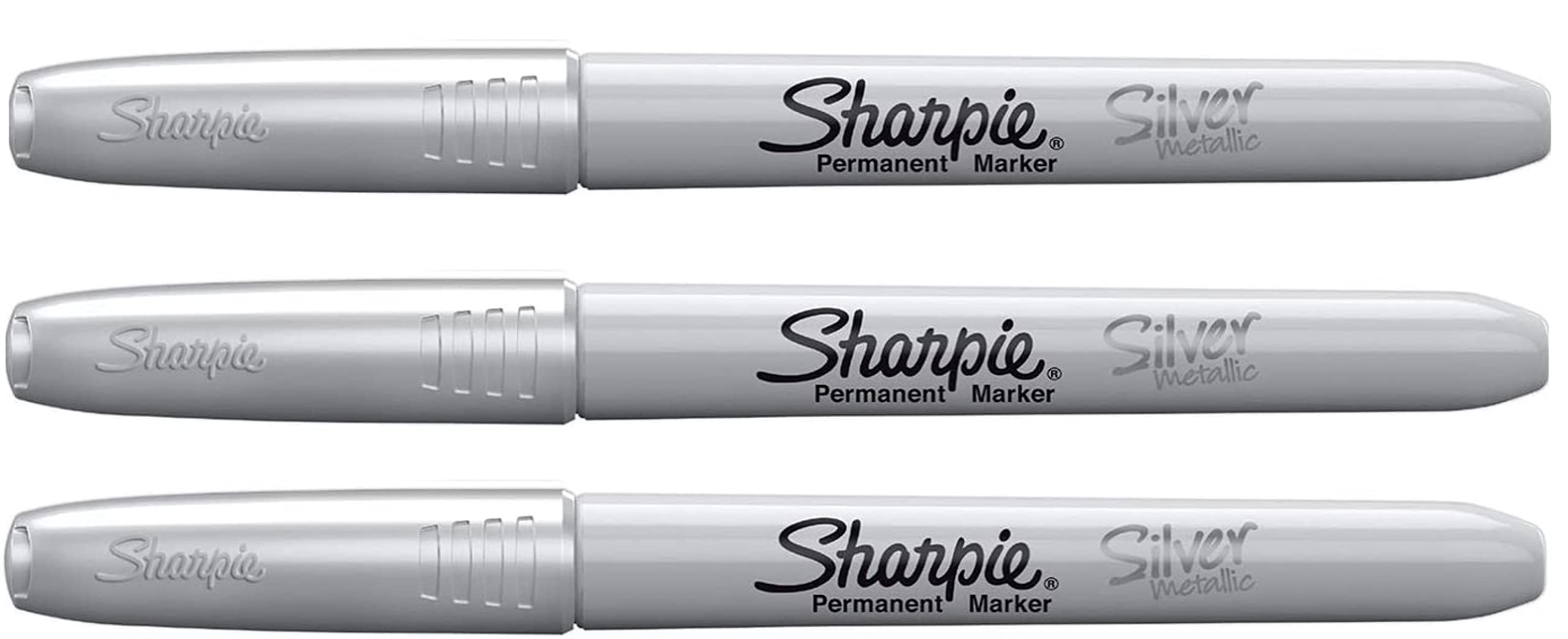 Sharpie permanent Marker | Metallic Silver | Pack 3 count