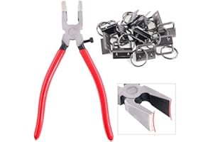 Swpeet 32 Sets 1" 25mm Hardware Tools with 2Pcs Running Pliers, Curved Jaws, Glass Plier Attach Rubber Tips Perfect for Key F