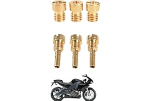 TJHSM 3PCS Main Jet 185 190 195 XL883 1200 3PCS Slow Jet 42 45 48 Replacement for Sportster CV40 Type Carburetor