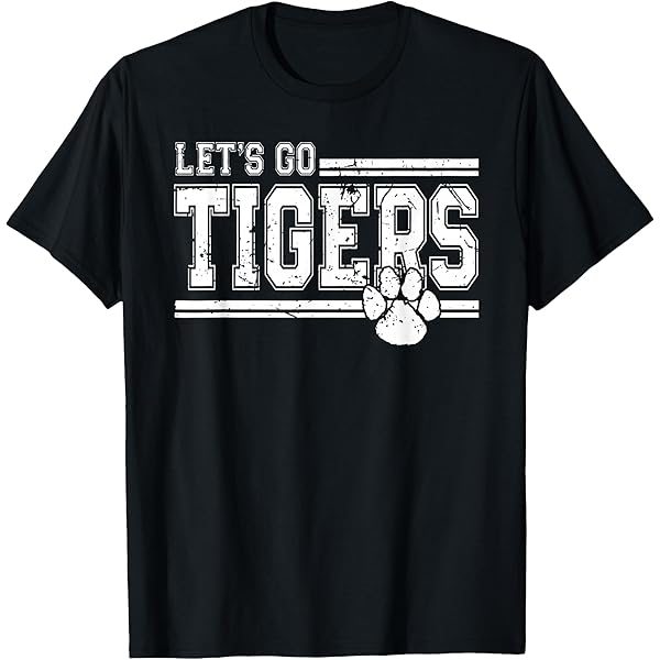 Amazon.com: Tigers Mascot T Shirt Vintage Sports Name Tee Design T
