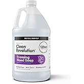 Clean Revolution Foaming Hand Soap Refill Supply Container. Ready to Use Formula. Natural Lavender Fragrance, 128 Fl. Oz
