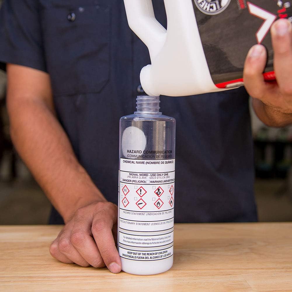 Chemical Guys ACC151 Secondary Container Dilution Bottle with Heavy Duty Sprayer, 16 oz., 1 Pack: Automotive