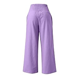 Linen Pants for Women Leg Pants for Women Pink