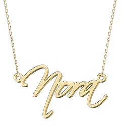 UMAGICBOX Personalized Nora Name Necklace 18K Gold