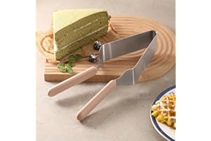 Cake Server Stainless Steel, Pie Server Slice Lifter with Easy Grip Handle for Cake Pizza Pie Dessert Serving