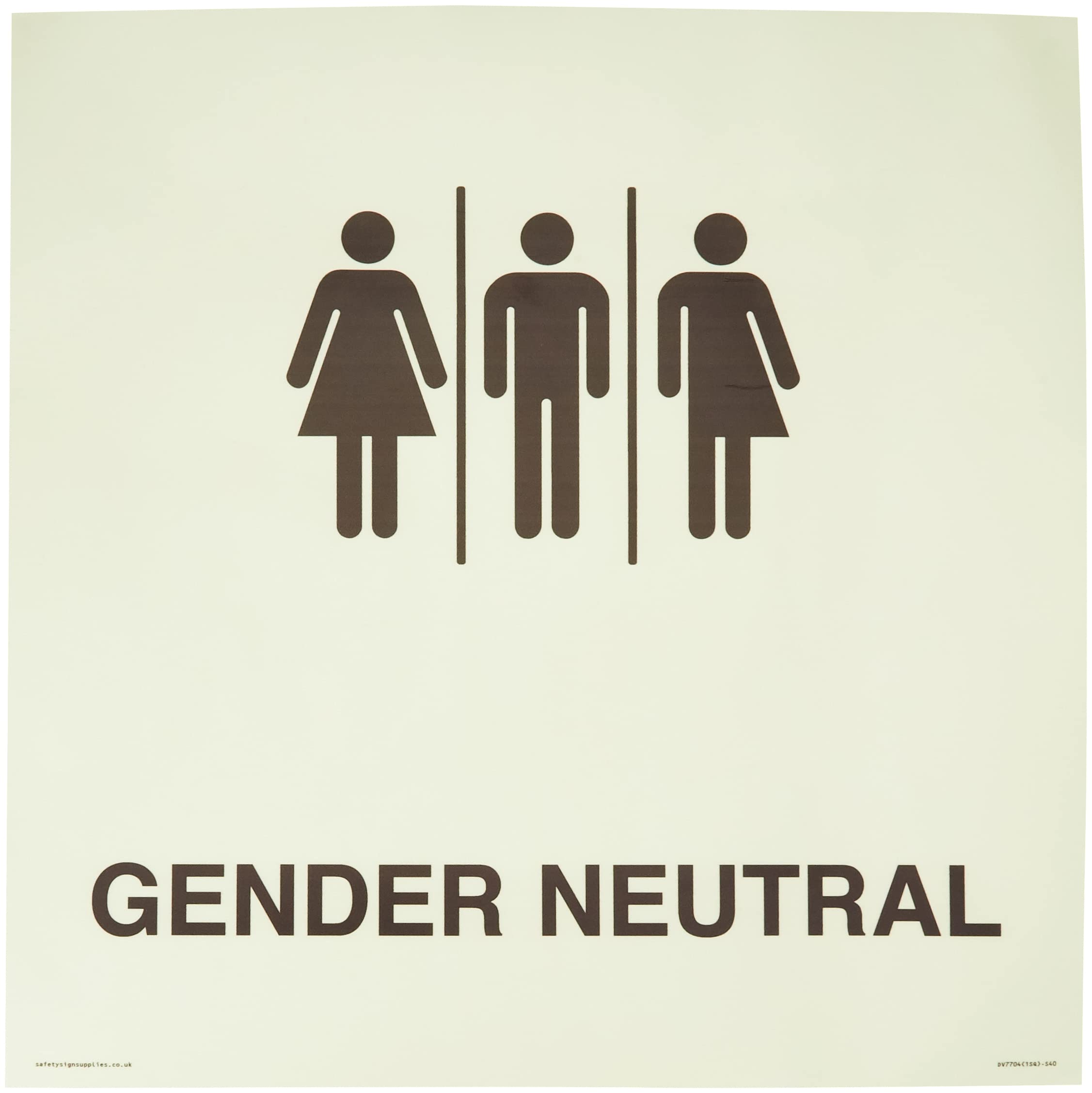 Female, Male and Non-gender specific Sign - 400x400mm - S40