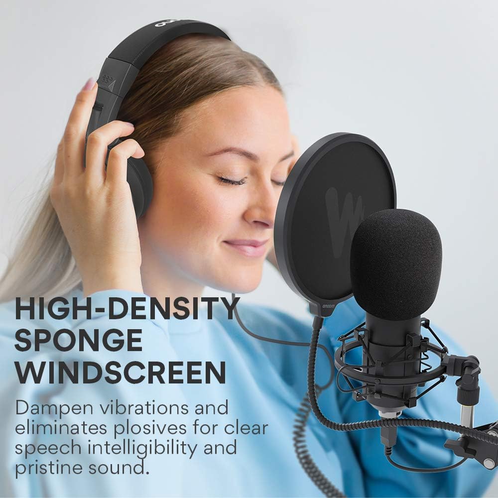 USB Microphone 25mm Large Diaphragm MAONO AU-PM430 Condenser PC Cardioid Mic with Professional Sound Chipset for Studio/Home Recording, Podcast, Gaming, Streaming, YouTube, Chatting: Computers & Accessories