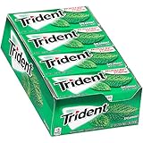 Trident Sugar Free Gum, Spearmint, 18 Count (Pack of 12)