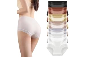Curvlya Tummy Control Panties,Women’s Silky Soft High-Waisted Tummy Control Seamless Briefs Full Coverage Boyshorts Panties(6