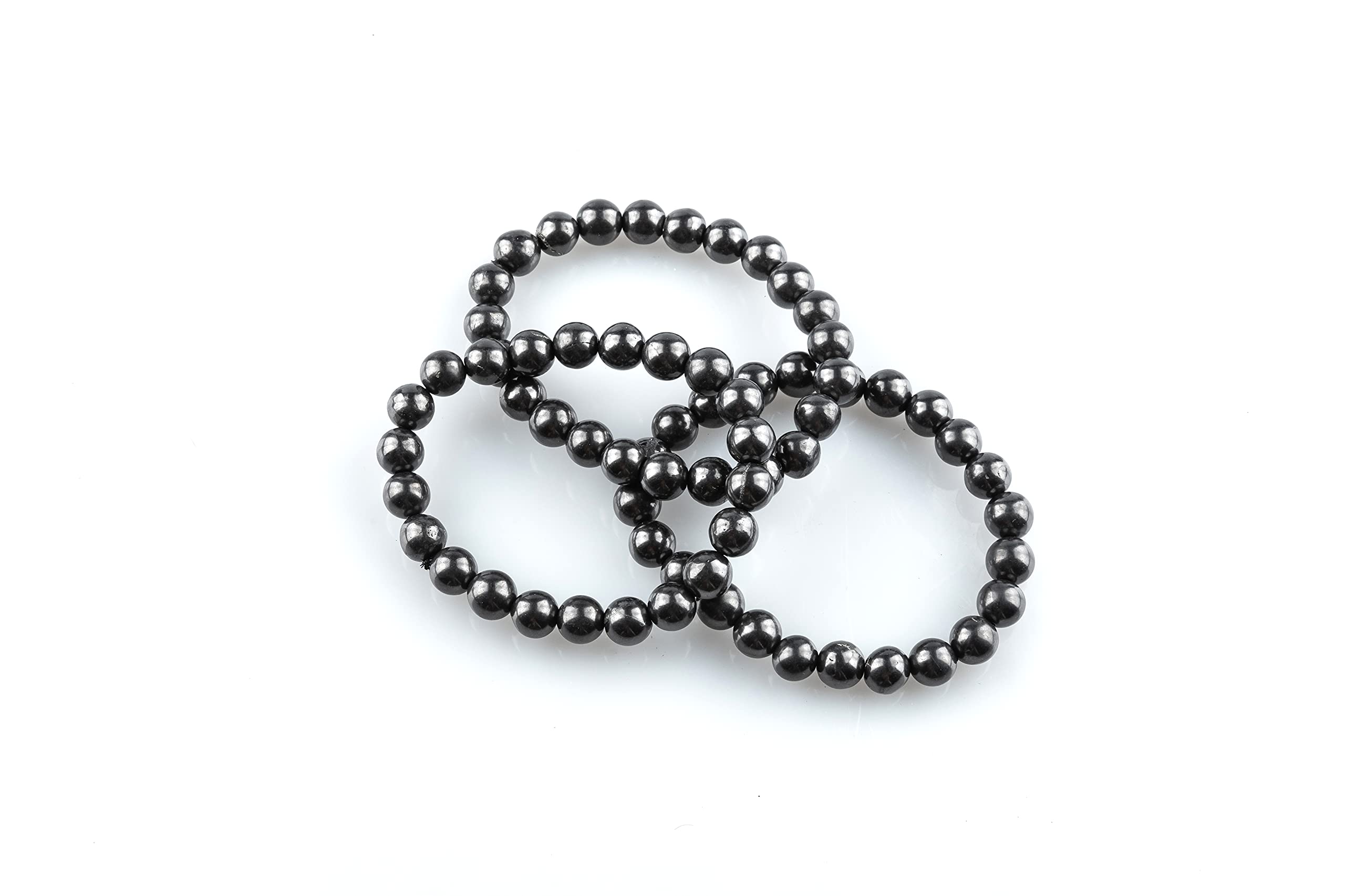 SN NATURSTEIN UG - Shungite Bracelet 'The Galaxy' on Elastic Band | Gem Stone from Karelia - 3 Units