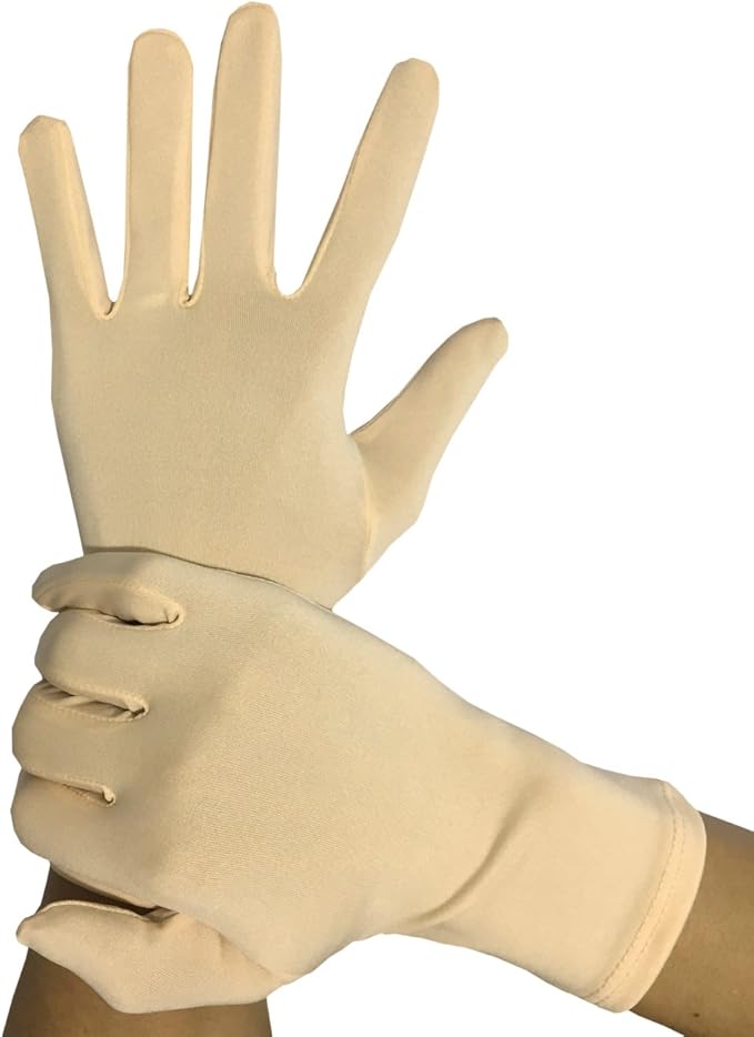 Seeksmile Adult Lycra Spandex Gloves (Free Size, Beige) Amazon.ca