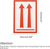 sourcing map Red Arrows This Side Up Handling Stickers Shipping Packing Vinyl view 2