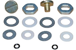 LATUMAN 34-7 (Pair) Needle & Seat Hardware Kit Nut Screw Nylon Stock Gasket Fits For Holley Carburetor