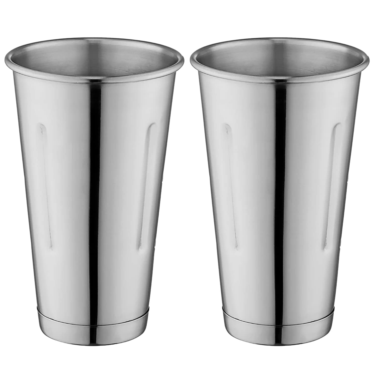 Metal Magery Stainless Steel Milkshake Cups Immersion Hand Blender Malt Cup 30 oz Set of 2 image 6