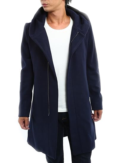 Amazon インプローブス コート フードコート メルトン ラップ ロング