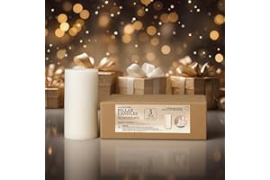 CW Studio 3 Pack 2.8x6 Inch White Unscented Pillar Candles – Long 70 Hour Burn, Smokeless & Dripless – Premium Wax with Cotton Wick – Perfect for Weddings, Events, Home, Rustic & Elegant Décor