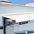 Dulepax-RV Slide Out Awning Fabric Replacement-(46" x 110", White- Fabric only)-Universal Slide-Topper Replacement for 5th Wheel RVs, Travel Trailers and Motorhomes