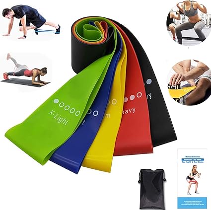 XDSP Bandas Elasticas Fitness - de Resistencia 5 Cintas Bandas de ...