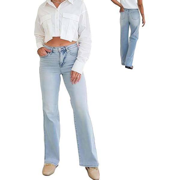 r*.様 highwaist vintagelike straight deni Highly Desirable High Rise Slim Straight Leg Jeans Plus Size