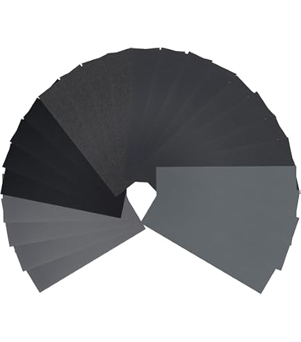 20 Feuilles Abrasives En Maille – Grain 600, 4,5 X 11 Pouces, Humide/sec, Sans Poussière, Sans Marque