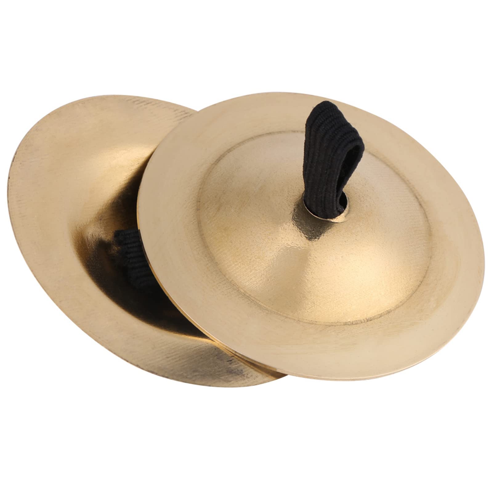 Yosoo Health Gear Finger Cymbals, 1 Pair Belly Dance Finger Cymbal Zimbel Finger Cymbal Brass Zills Gold Musical Instrument for Dancer Ball Party