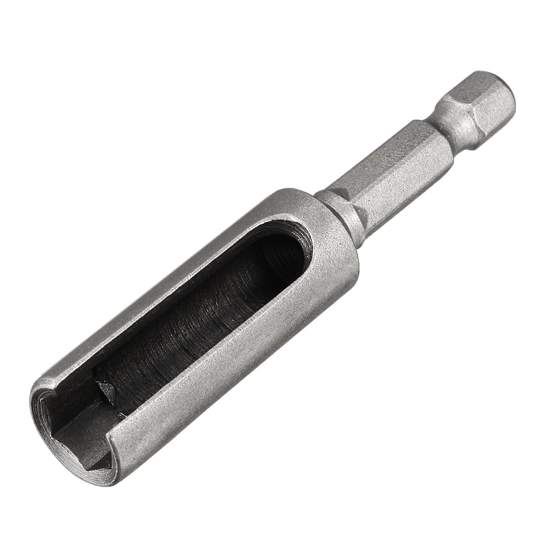 sourcing map 8mm Nut Driver, 1/4" Quick-Change Hex Shank Slotted Drill Bit Socket Wrench Tool, 2.5 Inch Length — image 1