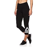 Reebok Womens Wanderlust Capri Compression Athletic Pants, Black, X-Small