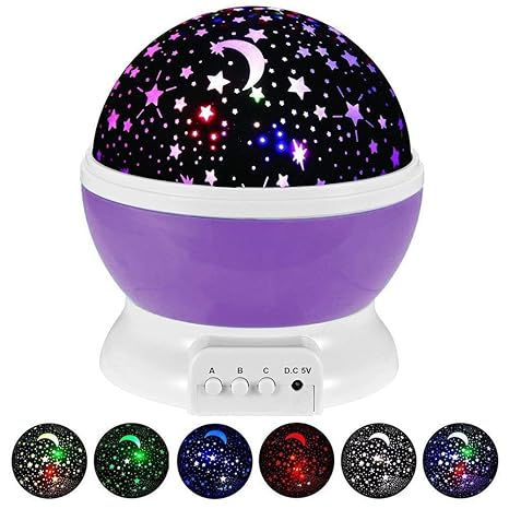 Buyerzone Romantic Sky Star Master Night Light Projector Children Kids Baby Sleep Lighting USB